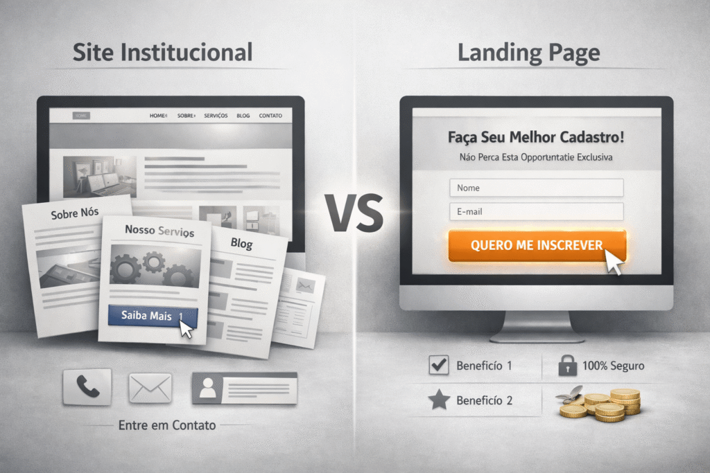 landing page ou site completo